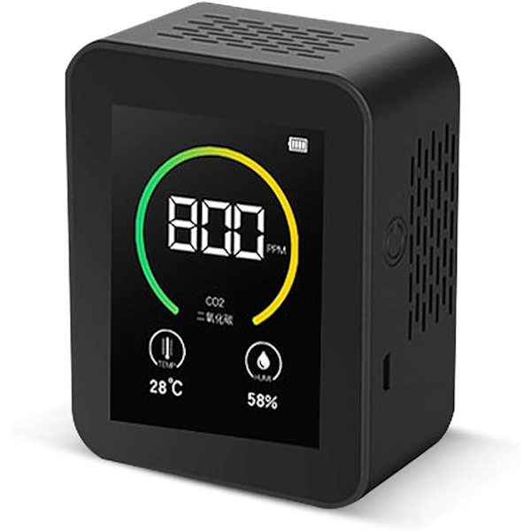 Infrarød Karbondioksiddetektor CO2-detektor Innendørs Temperatur