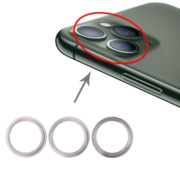 3 st Bakre Kamera Glaslins Metallskydd Ring För Ip DXGHC