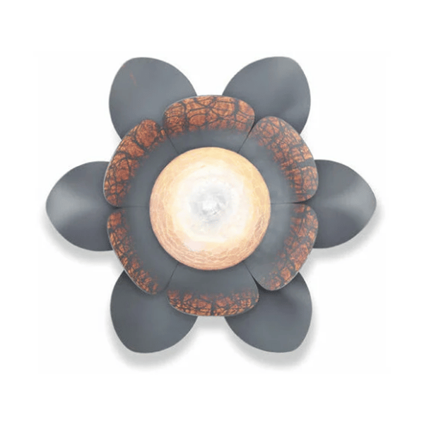 Solcelle Lotus Blomster Hage Lampe Varmt Hvit