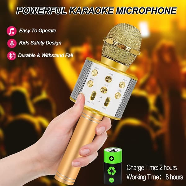 Födelsedagspresenter för flickor 3-15 år, Karaoke Mikrofon för barn