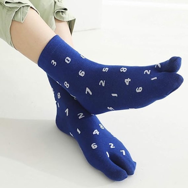 Flip-Flop Sokker Split Toe Tabi Sokker Ninja Geta Sokker 4-Par
