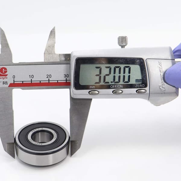 6201-2RS Kullager 12 x 32 x 10mm - Dubbla Gummiförseglingar - ABEC