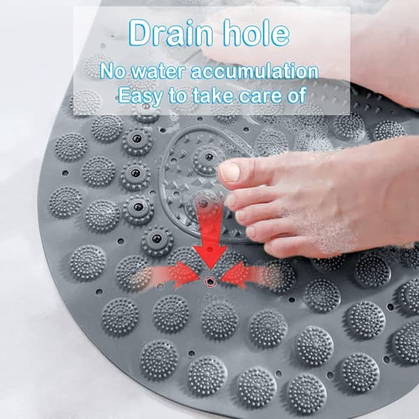 Halksäker duschmatta med magnetisk massage, PVC halksäker duschmatta