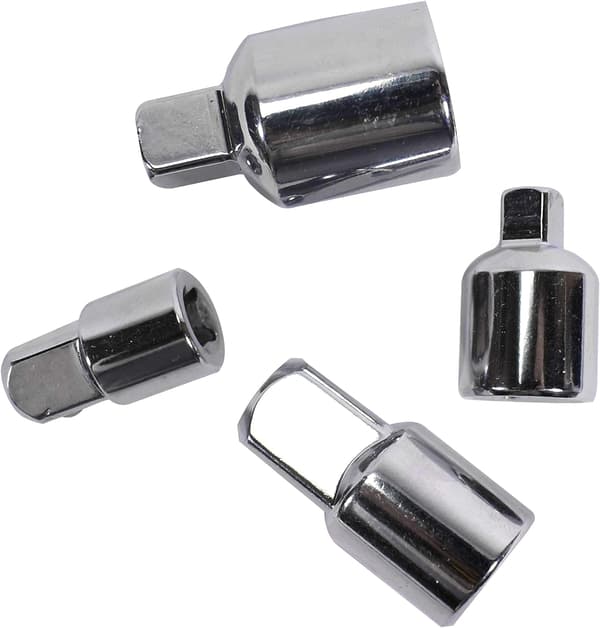4 kpl sovittimia hylsyille ja terille 1/2\" 3/8\" 1/4\" -