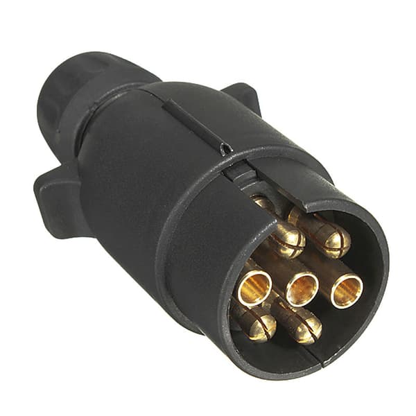 Europeisk stil tilhengerplugg 7-polet plugg Caravan adapter baklys