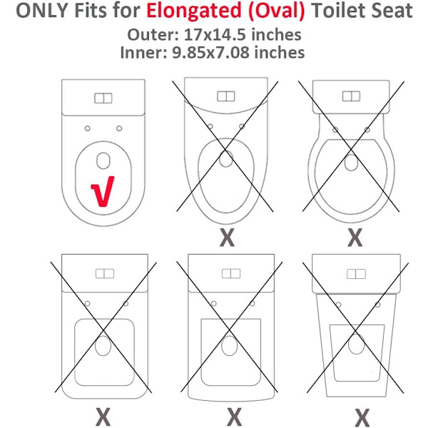 WC-istuimen kansi vetoketjulla, pestävä vakioistuimen kansi