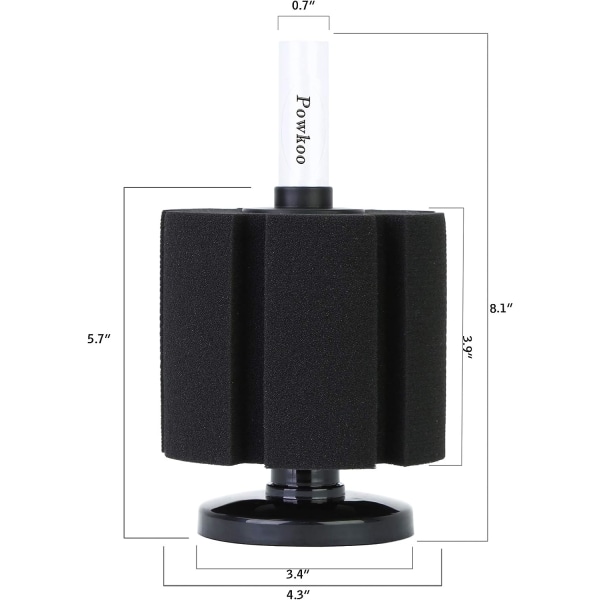 Akvarium Luftfilter Svampfilter Lyddemper For Betta Reker Fisk