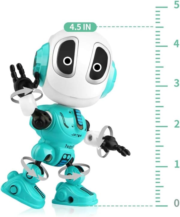 Laderbare Snakkroboter Leke for Barn - Metallrobotsett med