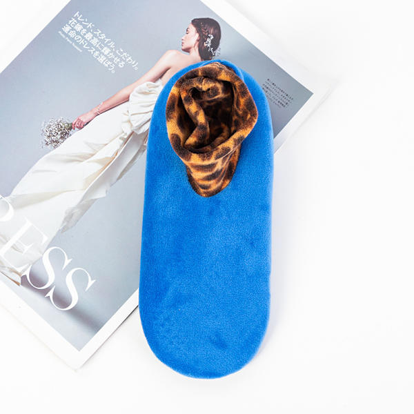 Medium Tube Plus Fleece Tykke Hjemmegulv Snøsokker for Kvinner Dobbel
