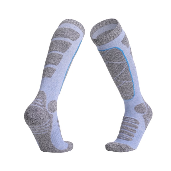 Långa tubsockor för kvinnor, skidsockor, utomhussporter, vandringsstrumpor, handduk