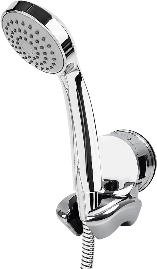 Holder, Sølv Dusjhodeholder, Sugkopp Dusjhodeholder