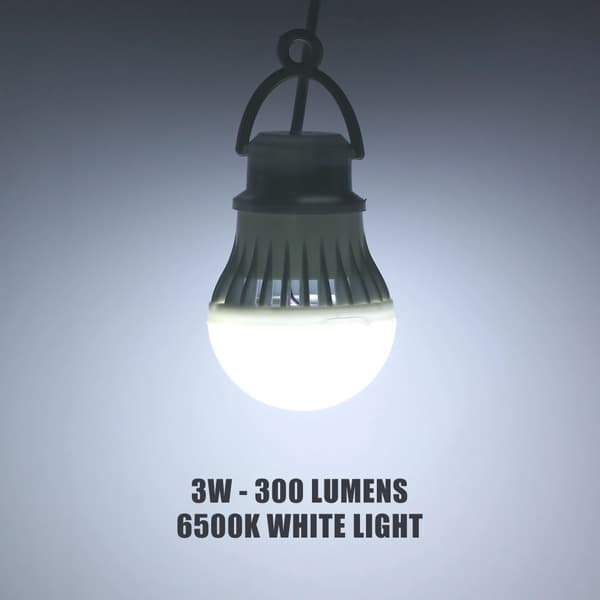 5-pack 3W USB-drivna LED-lampor 300lm 6500K Bärbara lyktor