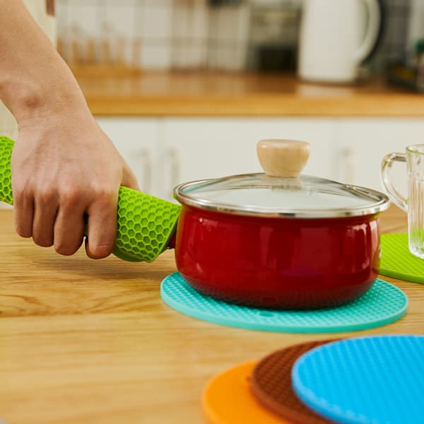 4 stk. Trivet-måtter Multifunktionelle Silikon Grydelapper, Varmepuder DXGHC