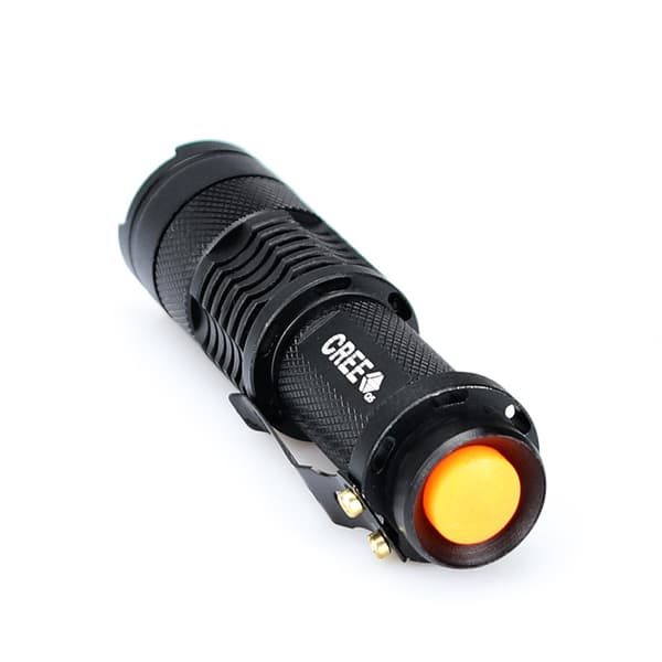 Mini pieni kirkas taskulamppu, latautuva LED, pitkäkestoinen, zoomattava