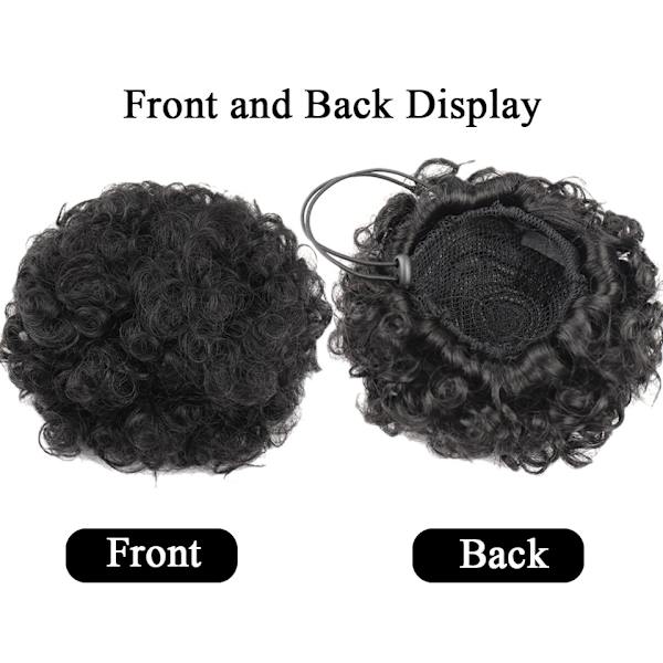 To 1B 6 \"/20cm parykk med fluffy blomsterknopper, kjøttbollehode, høy