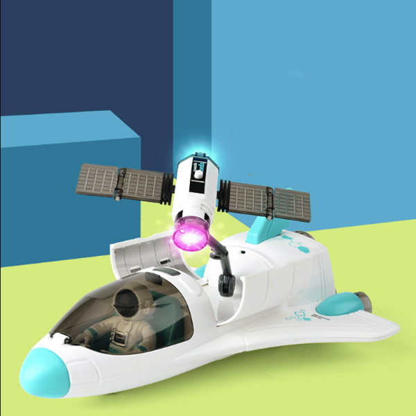 Rymdskepp Leksaksplan För Barn Med Ljus & Ljud & Astronaut