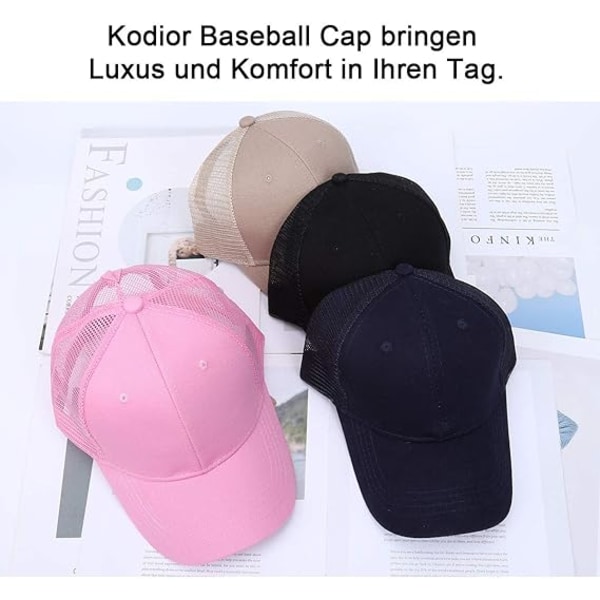 Baseball- cap Unisex hattu, urheilullinen baseball- cap Classic Plain Vintag