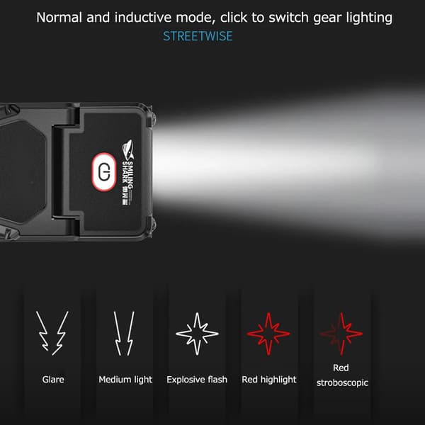 LED-sensor hodelykt super sterk hatt cap lampe fiske hodelykt US