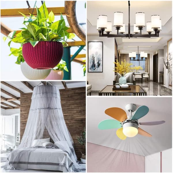 12 stk. Loftkroge M5 / 90mm Carbonstål Loftmontering Krog T