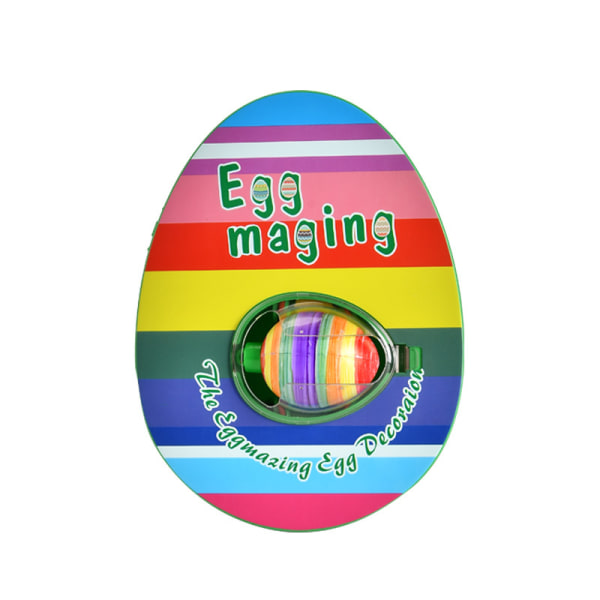Egg Mazing Easter Egg Mini Decorator Kit Kunst- og håndværkssæt - Inkluderer ægdekorationsspindel og 6 markører [pakke