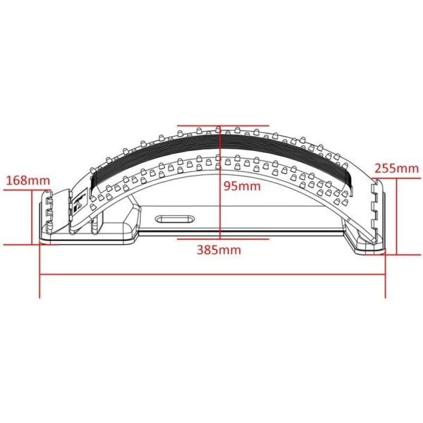 Ryggsträckare för Posture Massage för Ryggavslappning och Smärtlindring DXGHC