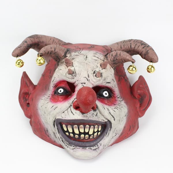 Läskig klocka clownansikte, olika klocka julteman