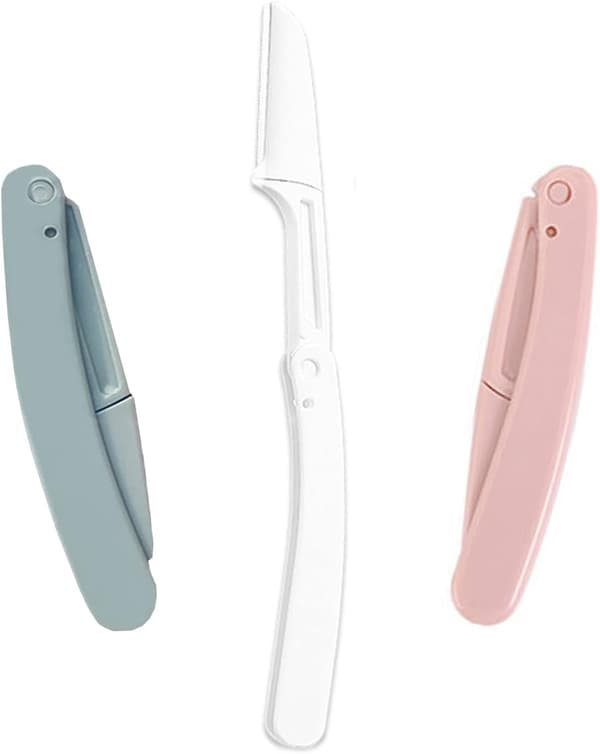 3-pack ögonbrynsrakhyvel Vikbar ögonbrynstrimmer Ansiktshår Bikini Trim