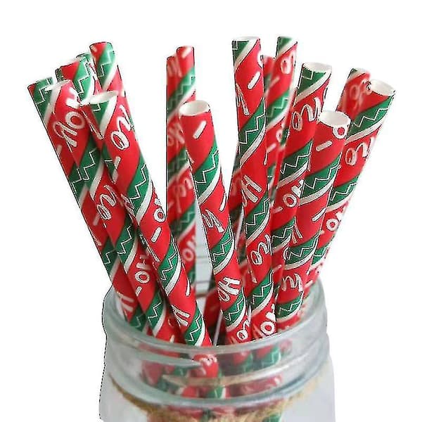 25st Julpapperssugar Snöflinga Dricksdekorationer F DXGHC