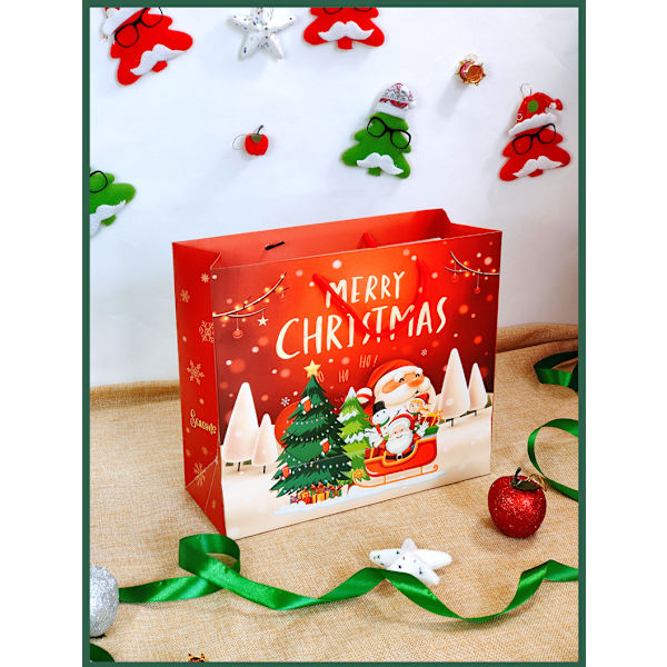 12 stycken julklappspåsar med presentpåsar presentpapperspåse