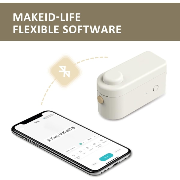 Bluetooth Etiketprinter - Automatisk Mærkningsenhed - Mærkning DXGHC