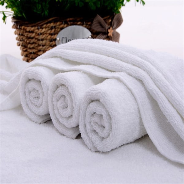 High Quality Cotton White Bath Towels, 6 Pack 35*75cm Bath Towels