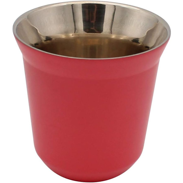 (Pink) Kaffeekop Espresso Kopper Rustfrit Stål Dobbelt Væggede Therma
