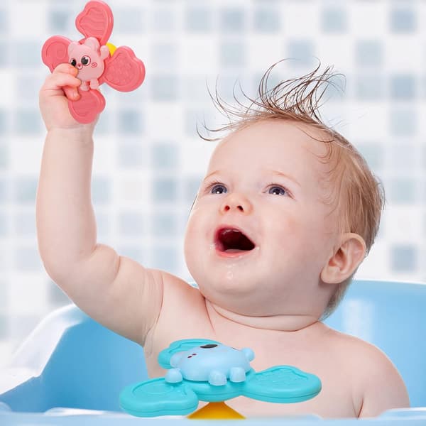 3 Stykke Spindelegetøj til Børn, Sugeskål Top Legetøj Baby Ba