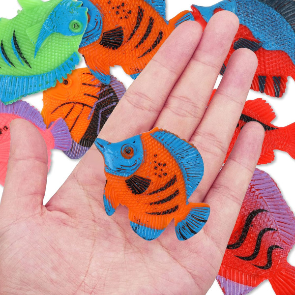 Trooppisten kalojen lelut, 12 satunnaista miniatyyriä trooppisia kaloja juhla-suosioksi