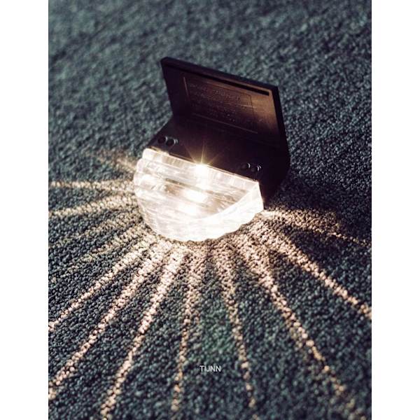 Solcelled dæklampe, udendørs belysning til baghaven, udendørs s