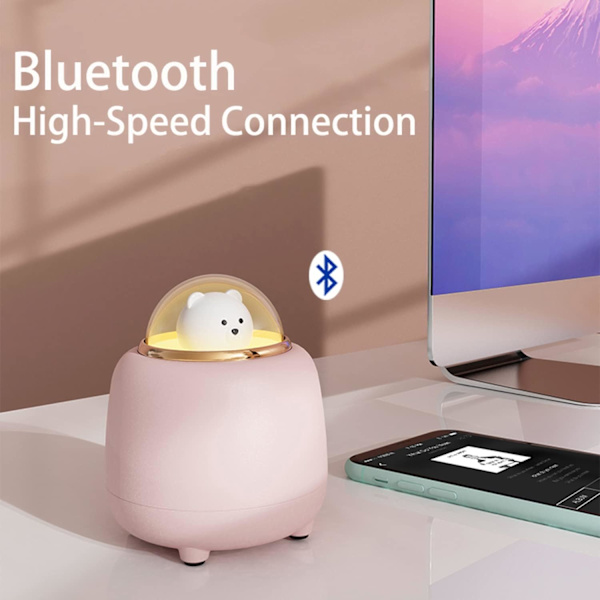 Sööt Bluetooth-kaiutin yövalona lapsille, karhu langaton kaiutin