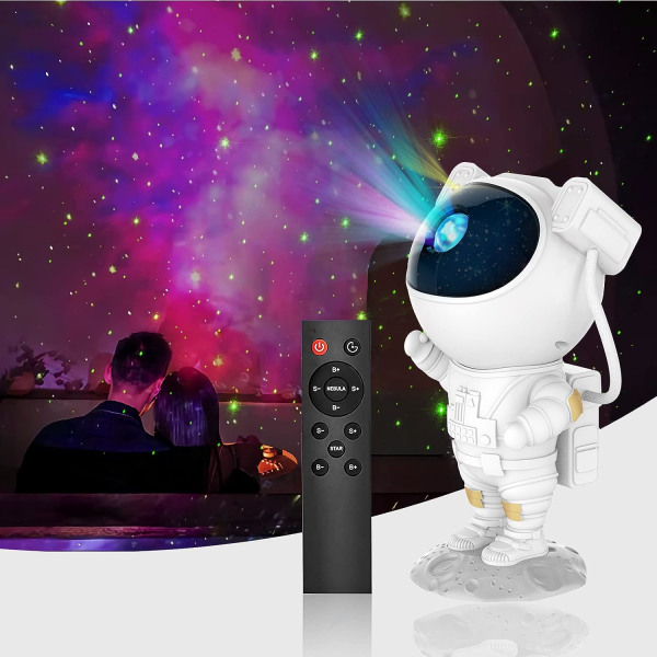 Astronaut Galaxy Projektorlys, Stjerneprojektorlampe, Natlys