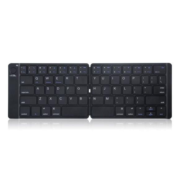 Foldbar Bluetooth-tastatur - bærbar trådløs tastatur med holder