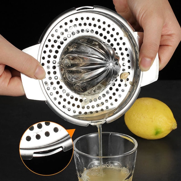 Manuel Citruspresser, Vaskbar Rustfri Stål Citronpresser Ora