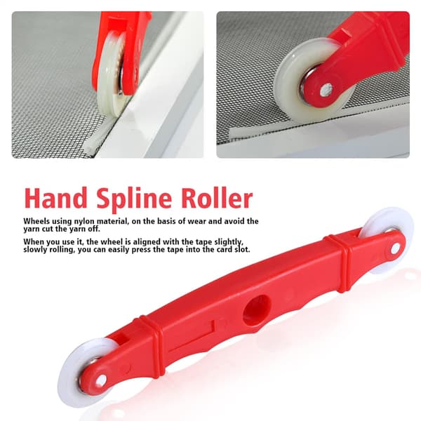2 Nylon Dubbla Kullager Hand Spline Rullande Skärmverktyg Gr