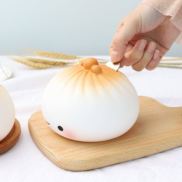 Sheng Jian Bao sparegris, sød tegneserie kreativ sparegris chi
