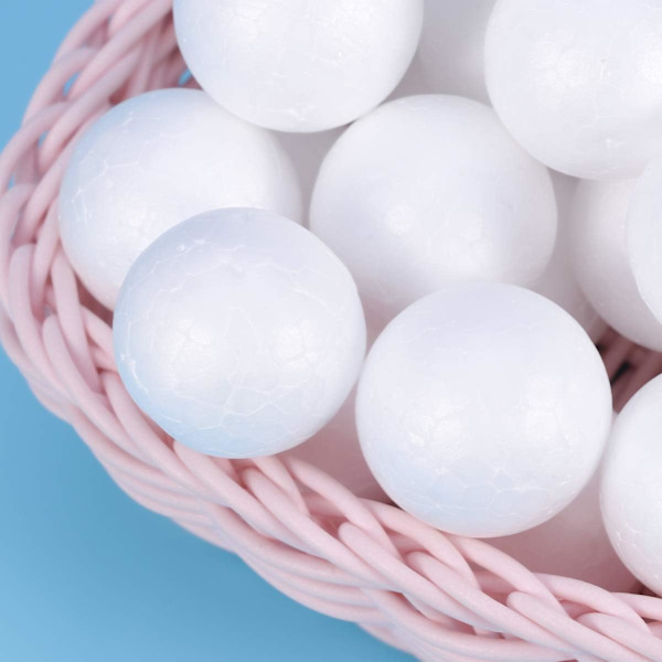 100 styrofoamklot vita DIY styrofoamklot för konst och hantverk