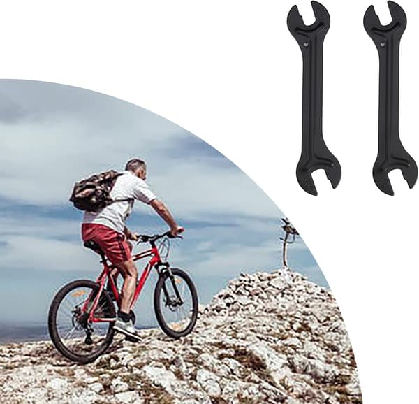 2 stk. Cykel Kegle Nøgle, Nav Nøgle, Kulstofstål Kegle Nøgle, 1