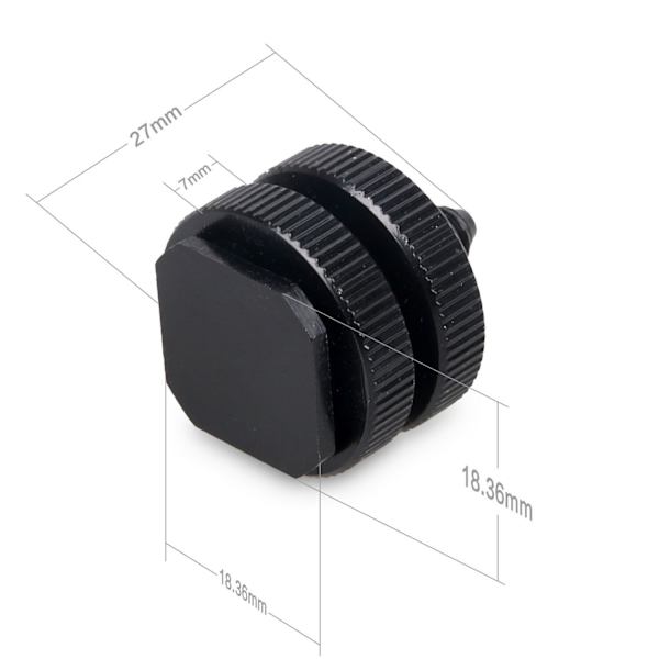 Kamera-Hotskoadapter 6 st Hotsko 1/4 Skruvfäste Adapter Ca