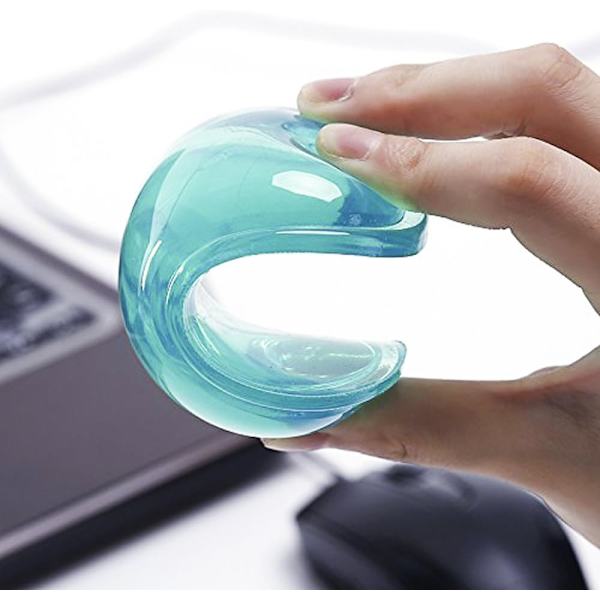 Silikone Gel Håndledsstøtte Pude Ergonomisk Mus Håndledsstøtte (Grøn
