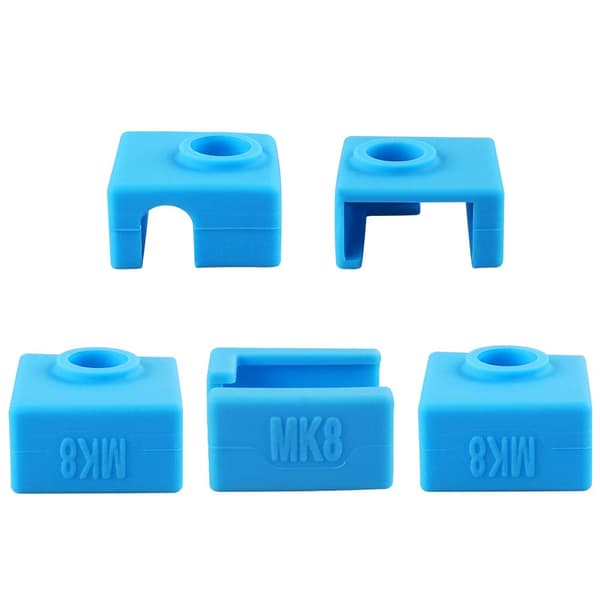 Silikonsokker for 3D-skriver, 5 stk. Silikondeksel for MK8 Heate