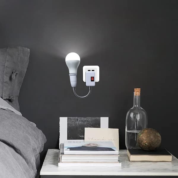 E27 LED Pæreholder, Konverter Lampehholder med Afbryder, E27 S
