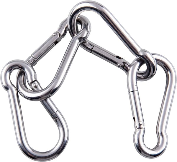 12 rustfrie stålfjedre - 304 rustfrit stål clips, a