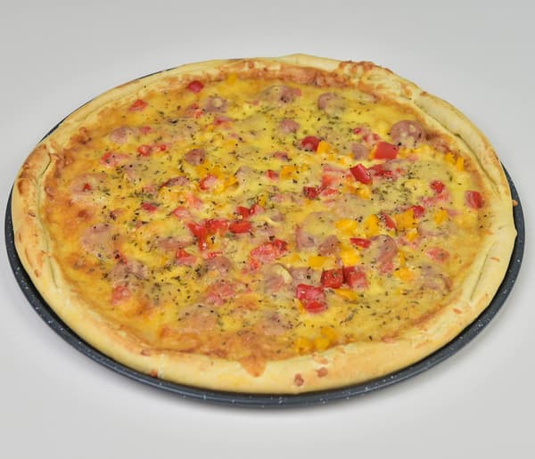 30 cm Pizzabricka med Perforering - Perforerad Pizzabricka - Kolstål