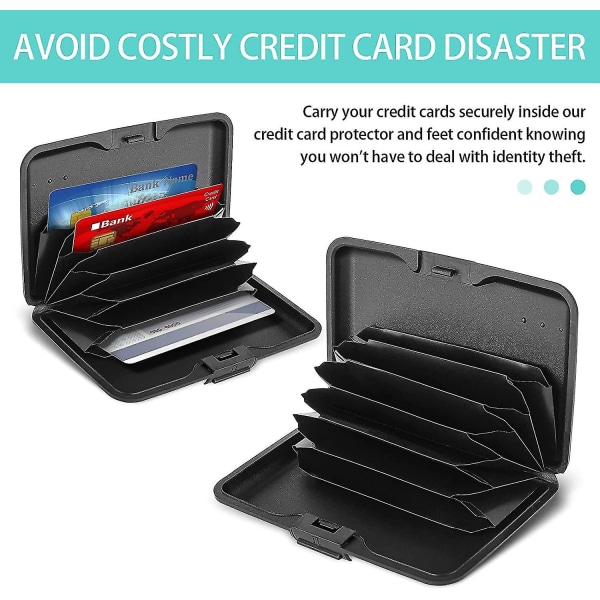 Mini kreditkortshållare, 2st Rfid-blockerande kreditkortsskydd DXGHC